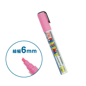 【代引不可】ポスターマン耐水マーカー6mm　ピンク