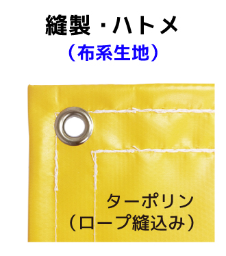 縫製加工(ビニール系生地)